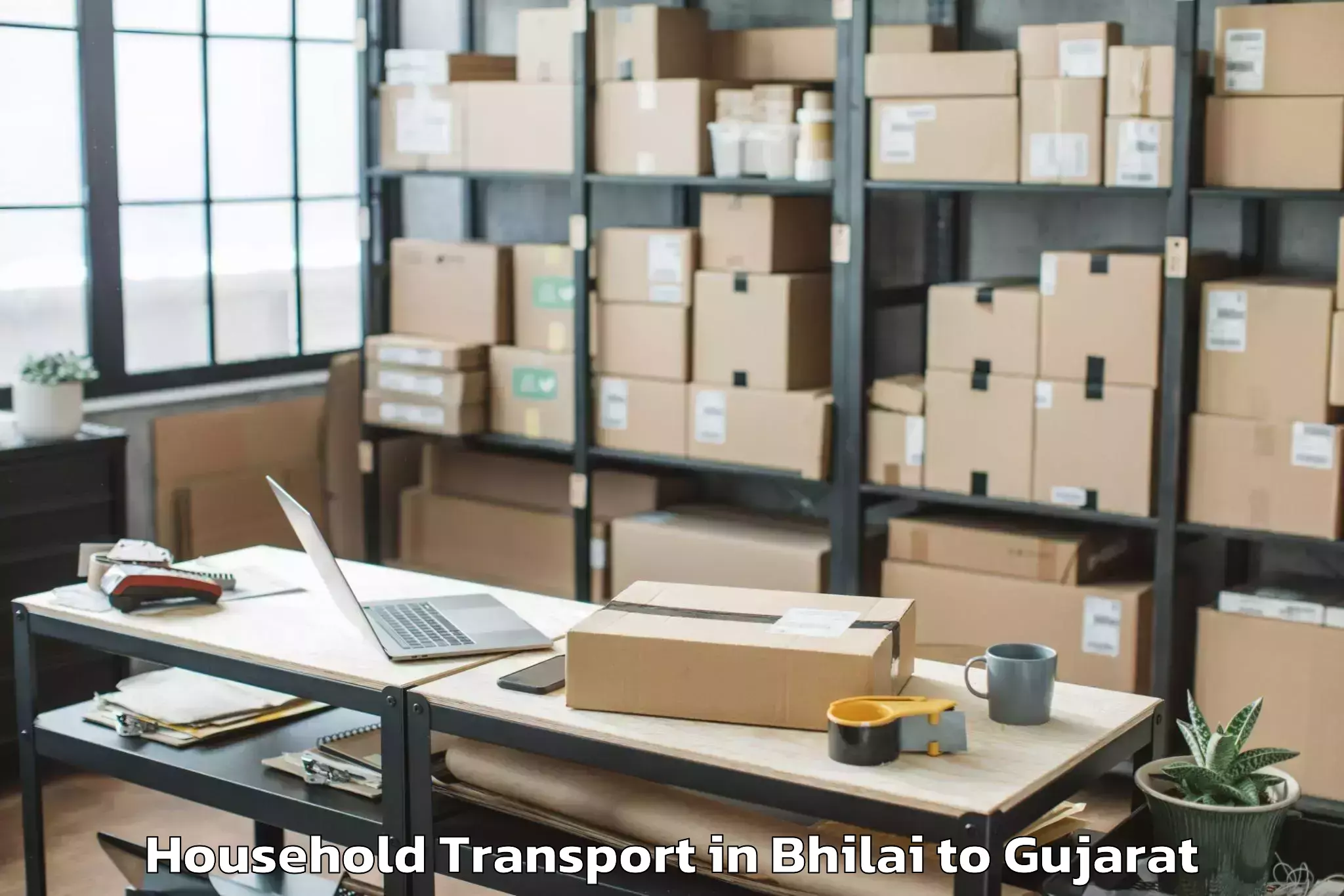 Quality Bhilai to Kawant Household Transport